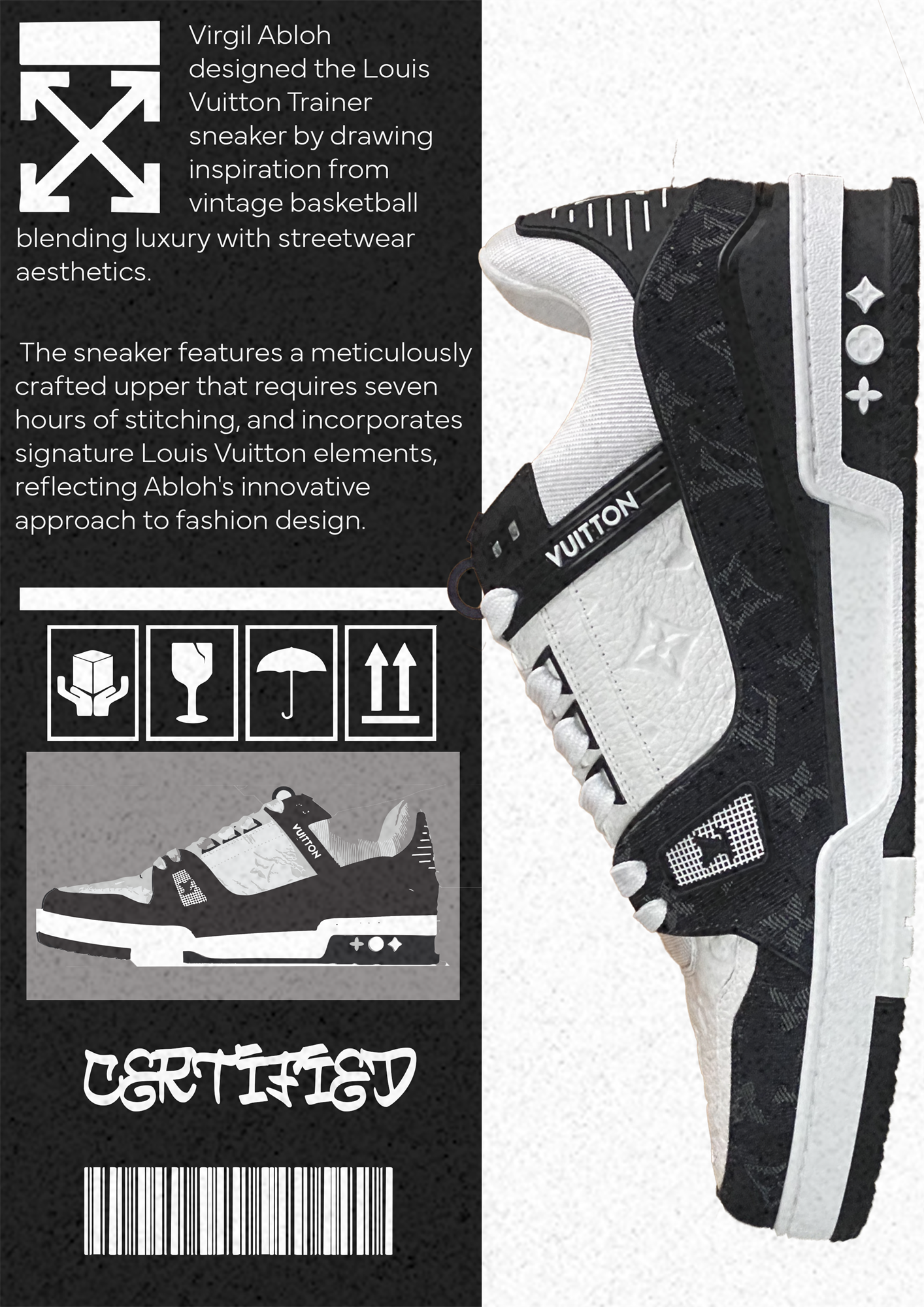 Louis Vuitton x Virgil Abloh sneaker poster